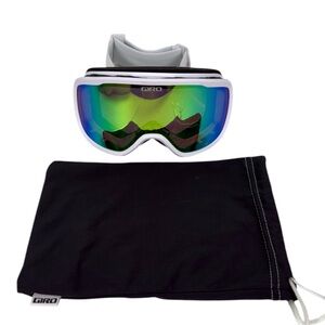 Giro Cruz Snowboarding Ski Goggles White Frame With Cover Bag